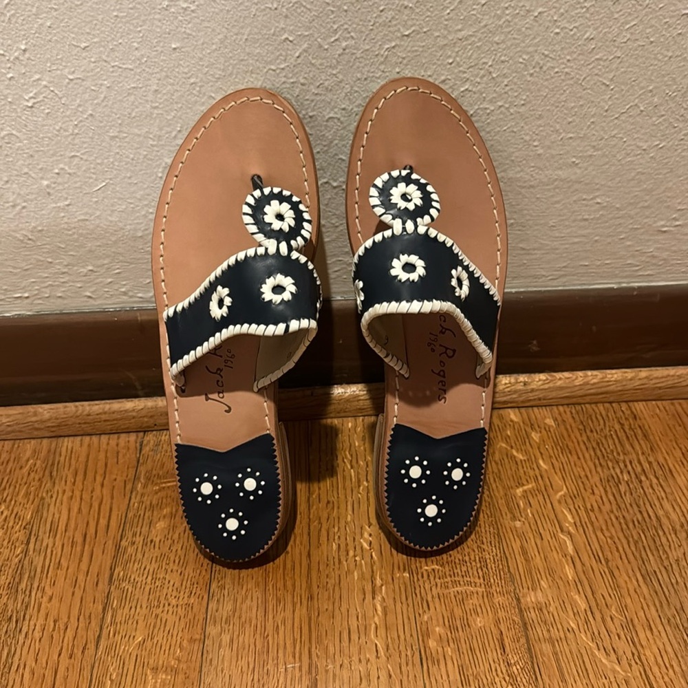 Jack Rogers navy Flats Sandal